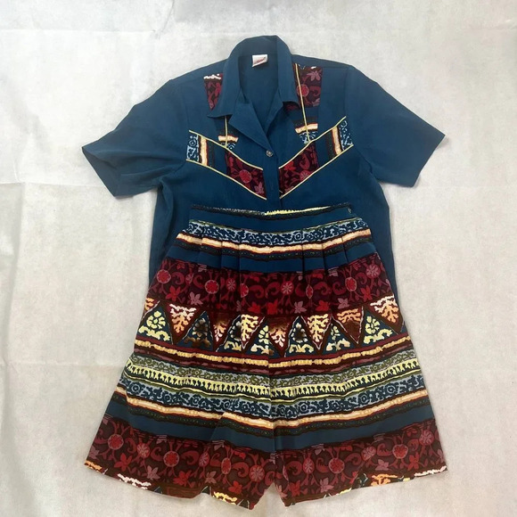 GW Division of Graff Vintage 2 Piece Short Suit Size 12 - Picture 14 of 14